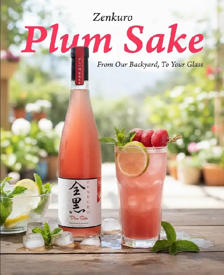 Start your fresh, new cocktail adventure this summer with Zenkuro Plum Sake. Zen