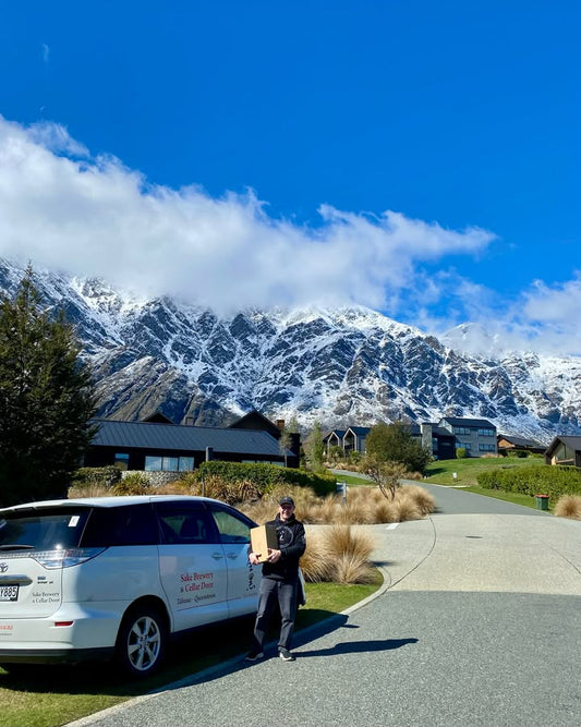 Happy doing deliveries around our beautiful Tāhuna-Queenstown today! #nzsakebrew